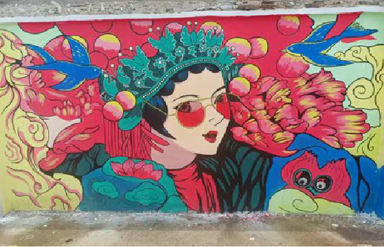 兴义墙体彩绘-网红墙