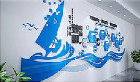 兴义海浪主题文化墙如何设计？