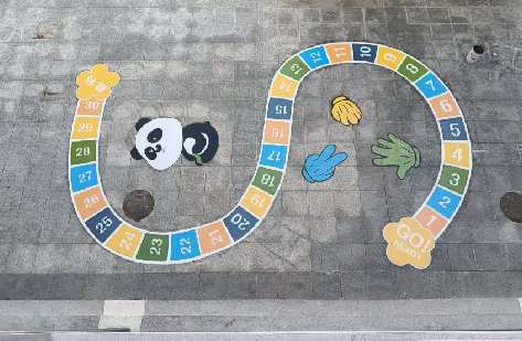 兴义地面游戏彩绘