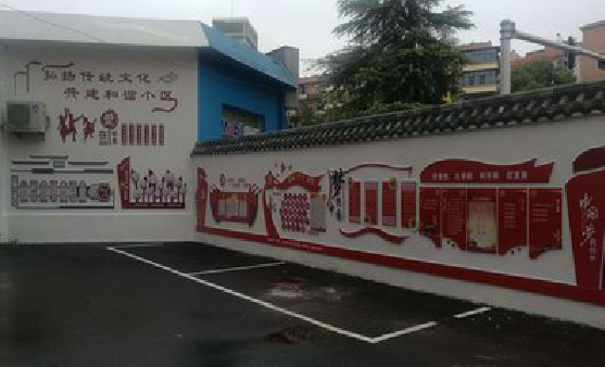 兴义社区文化墙的创意设计。