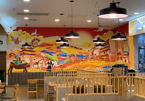 兴义商业空间彩绘介绍。