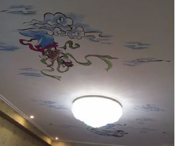 兴义如何快速绘制天花板上的手绘墙？