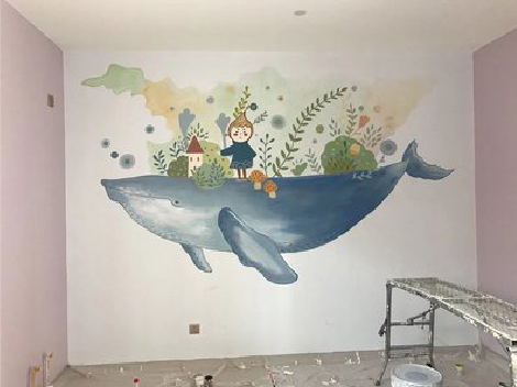 兴义手绘墙的特点及优势。